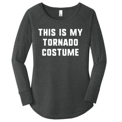 This Is My Tornado Halloween Costume Lazy Easy Last Minute Women's Perfect Tri Tunic Long Sleeve Shirt