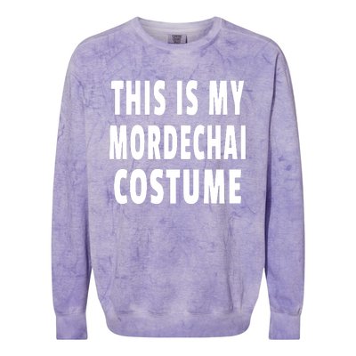 This Is My Mordechai Costume Purim Jewish Festival Jew Colorblast Crewneck Sweatshirt