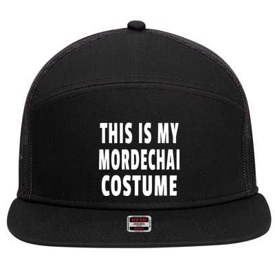This Is My Mordechai Costume Purim Jewish Festival Jew 7 Panel Mesh Trucker Snapback Hat