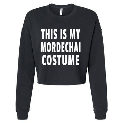 This Is My Mordechai Costume Purim Jewish Festival Jew Cropped Pullover Crew