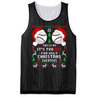 This Is My ItS Too Hot For Ugly Christmas Sweaters Baseball Mesh Reversible Basketball Jersey Tank