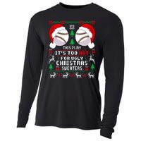 This Is My ItS Too Hot For Ugly Christmas Sweaters Baseball Cooling Performance Long Sleeve Crew