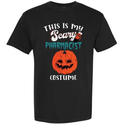This Is My Scary Pharmacist Costume Funny Halloween Vneck Garment-Dyed Heavyweight T-Shirt
