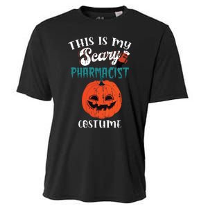 This Is My Scary Pharmacist Costume Funny Halloween Vneck Cooling Performance Crew T-Shirt