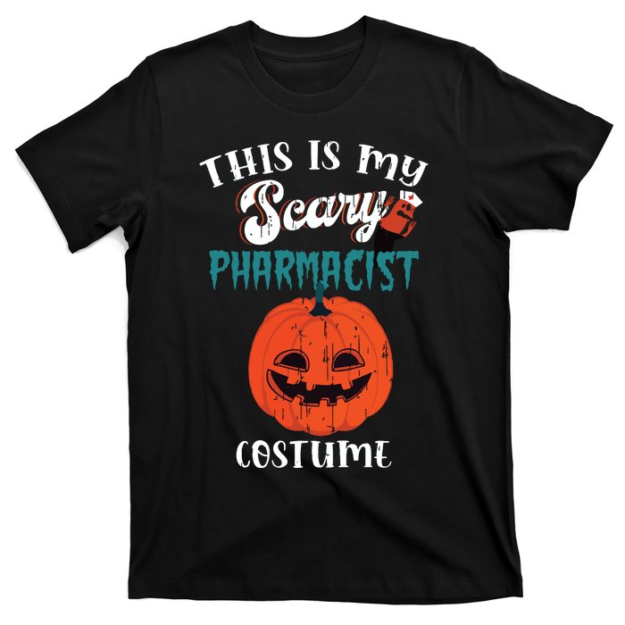 This Is My Scary Pharmacist Costume Funny Halloween Vneck T-Shirt