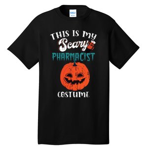 This Is My Scary Pharmacist Costume Funny Halloween Vneck Tall T-Shirt