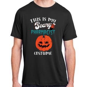 This Is My Scary Pharmacist Costume Funny Halloween Vneck Adult ChromaSoft Performance T-Shirt