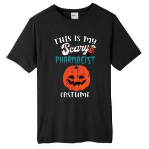 This Is My Scary Pharmacist Costume Funny Halloween Vneck Tall Fusion ChromaSoft Performance T-Shirt