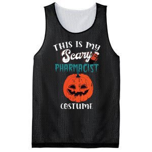 This Is My Scary Pharmacist Costume Funny Halloween Vneck Mesh Reversible Basketball Jersey Tank