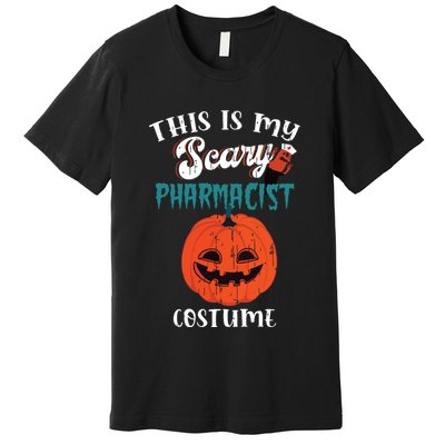 This Is My Scary Pharmacist Costume Funny Halloween Vneck Premium T-Shirt