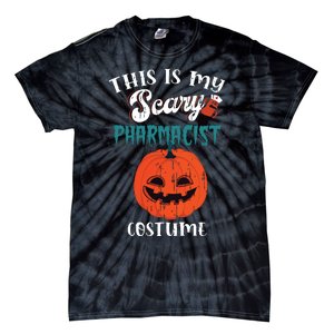 This Is My Scary Pharmacist Costume Funny Halloween Vneck Tie-Dye T-Shirt