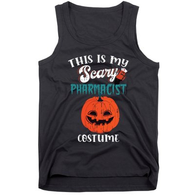 This Is My Scary Pharmacist Costume Funny Halloween Vneck Tank Top