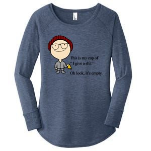 This Is My Cup Of I Give A Shit Oh Look It's Empty Women's Perfect Tri Tunic Long Sleeve Shirt