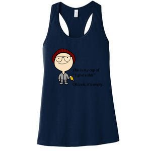 This Is My Cup Of I Give A Shit Oh Look It's Empty Women's Racerback Tank