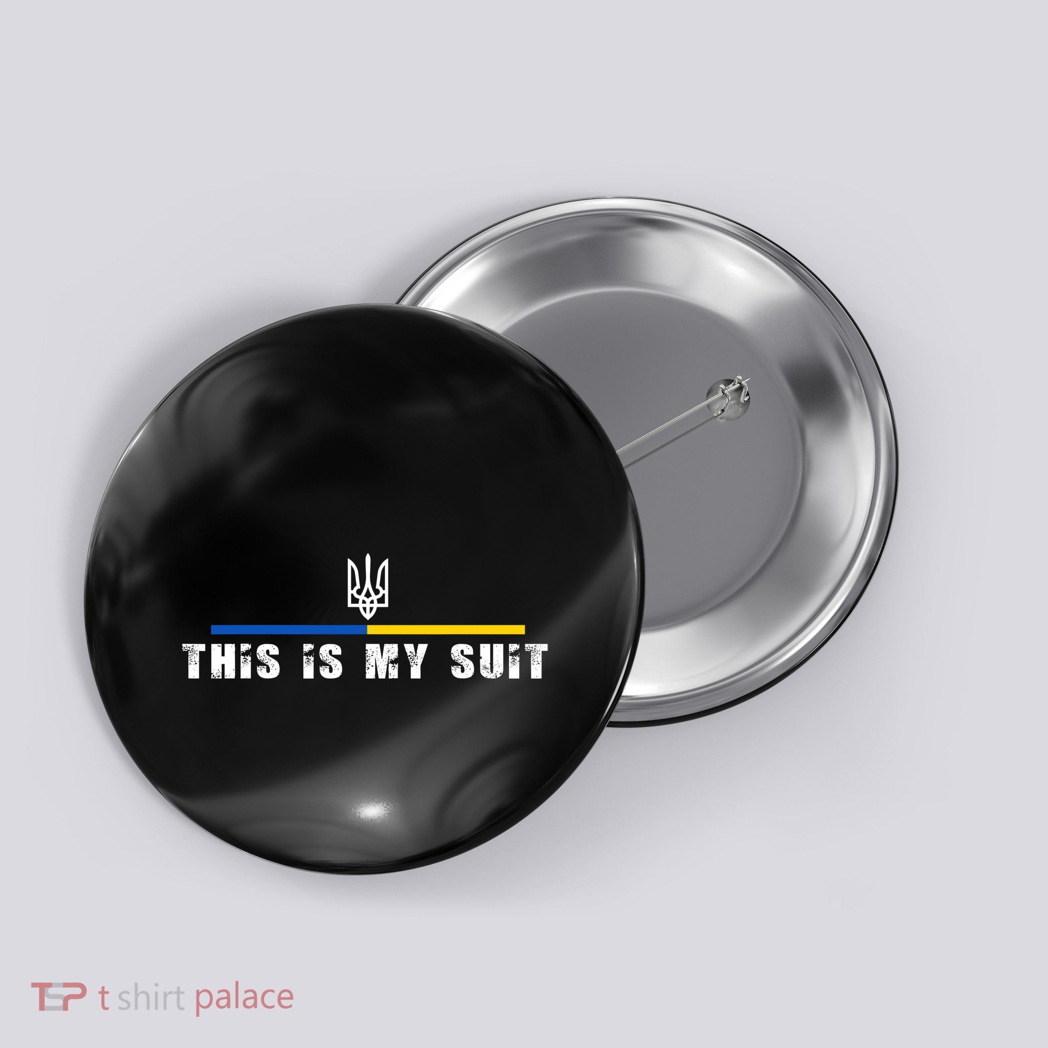 This Is My Suit Support Zelensky Ukrainian Suit Button