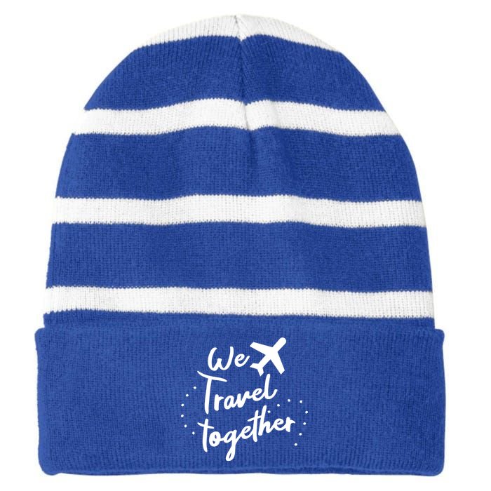 This Is My Airport Matching Family Friends Trip Vacation Gift Striped Beanie with Solid Band