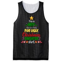 This Is My It's Too Hot For Ugly Christmas Sweater Shirt Festive Mesh Reversible Basketball Jersey Tank