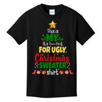 This Is My It's Too Hot For Ugly Christmas Sweater Shirt Festive Kids T-Shirt