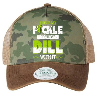 This Is My Pickle Costume Dill With It Pickles Funny Gift Legacy Tie Dye Trucker Hat