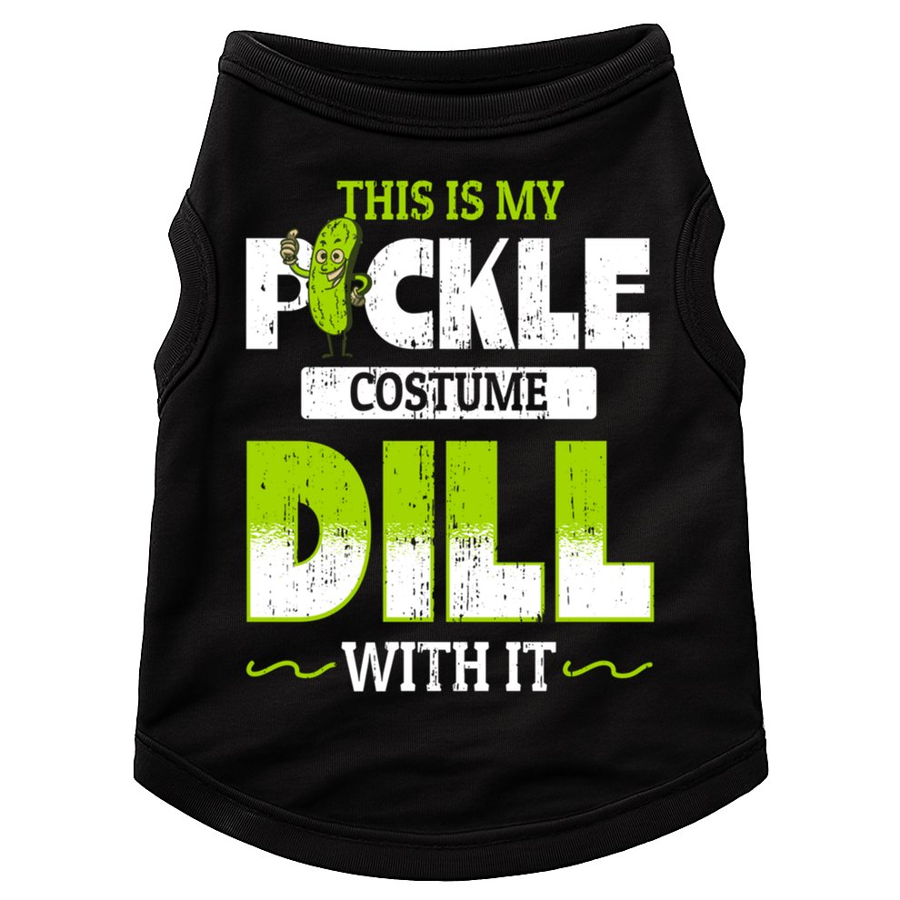 This Is My Pickle Costume Dill With It Pickles Funny Gift Doggie Tank