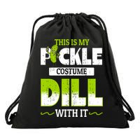This Is My Pickle Costume Dill With It Pickles Funny Gift Drawstring Bag
