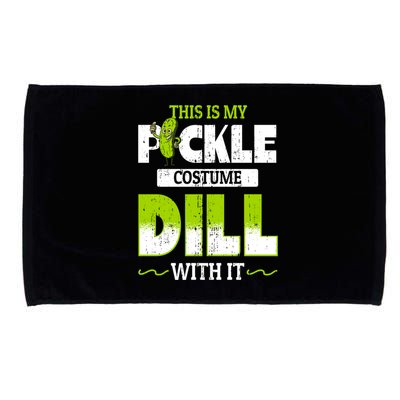 This Is My Pickle Costume Dill With It Pickles Funny Gift Microfiber Hand Towel