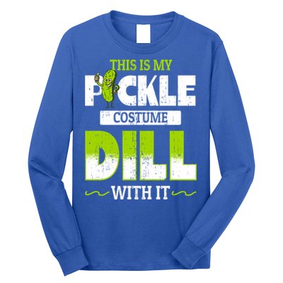 This Is My Pickle Costume Dill With It Pickles Funny Gift Long Sleeve Shirt