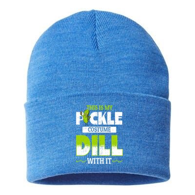 This Is My Pickle Costume Dill With It Pickles Funny Gift Sustainable Knit Beanie