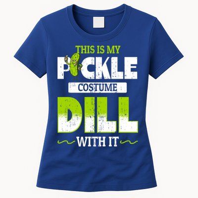 This Is My Pickle Costume Dill With It Pickles Funny Gift Womens T-Shirt