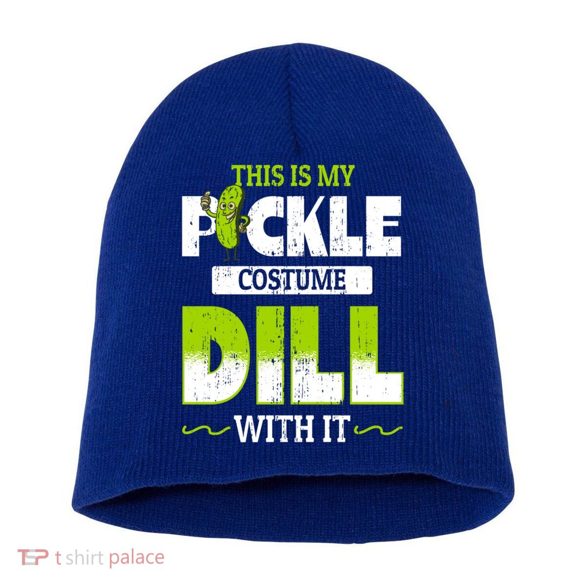 This Is My Pickle Costume Dill With It Pickles Funny Gift Short Acrylic Beanie