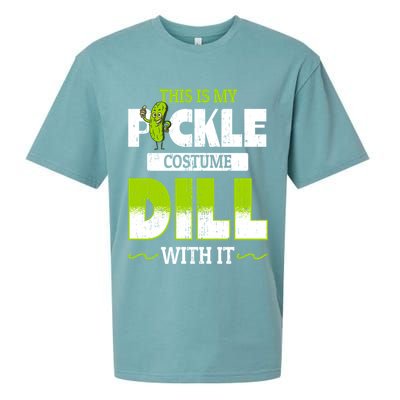 This Is My Pickle Costume Dill With It Pickles Funny Gift Sueded Cloud Jersey T-Shirt