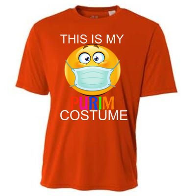 This Is My Purim Costume Funny Jewish Face Mask Gift Cooling Performance Crew T-Shirt