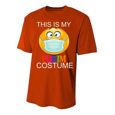 This Is My Purim Costume Funny Jewish Face Mask Gift Performance Sprint T-Shirt