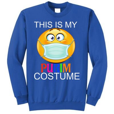 This Is My Purim Costume Funny Jewish Face Mask Gift Sweatshirt