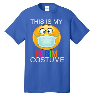 This Is My Purim Costume Funny Jewish Face Mask Gift Tall T-Shirt