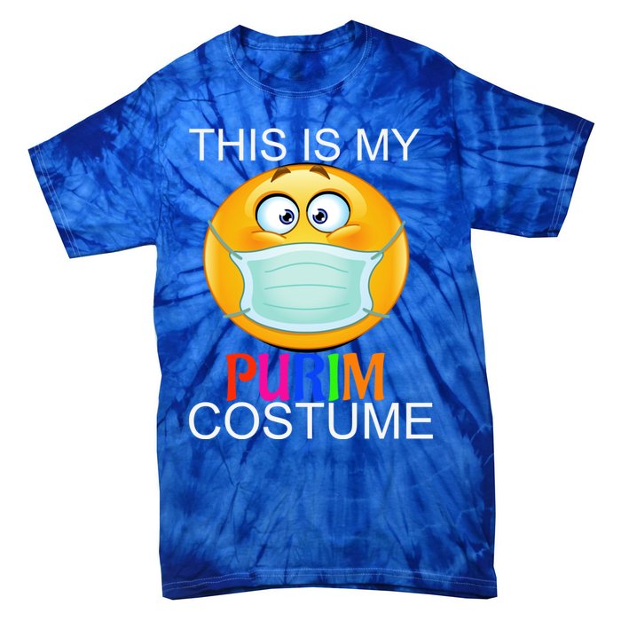 This Is My Purim Costume Funny Jewish Face Mask Gift Tie-Dye T-Shirt