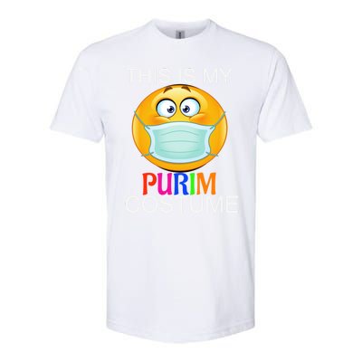 This Is My Purim Costume Funny Jewish Face Mask Gift Softstyle CVC T-Shirt