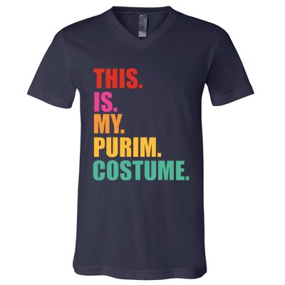 This Is My Purim Costume Funny Jewish V-Neck T-Shirt