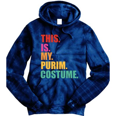 This Is My Purim Costume Funny Jewish Tie Dye Hoodie