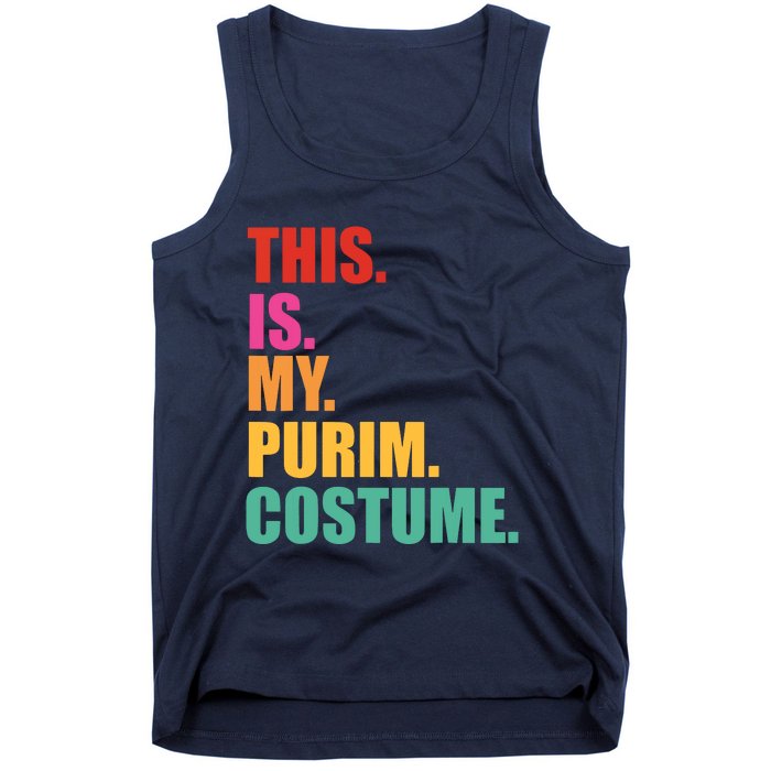 This Is My Purim Costume Funny Jewish Tank Top