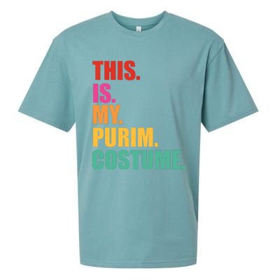 This Is My Purim Costume Funny Jewish Sueded Cloud Jersey T-Shirt