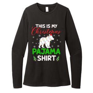 This Is My Polar Bear Christmas Pajamas Polar Bear Xmas Gift Womens CVC Long Sleeve Shirt