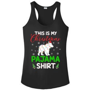 This Is My Polar Bear Christmas Pajamas Polar Bear Xmas Gift Ladies PosiCharge Competitor Racerback Tank