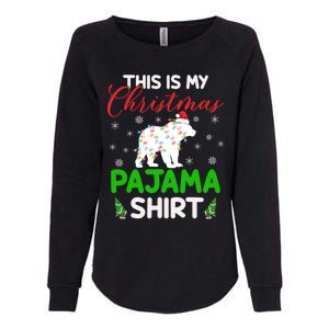 This Is My Polar Bear Christmas Pajamas Polar Bear Xmas Gift Womens California Wash Sweatshirt