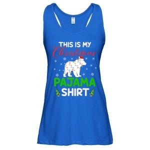 This Is My Polar Bear Christmas Pajamas Polar Bear Xmas Gift Ladies Essential Flowy Tank