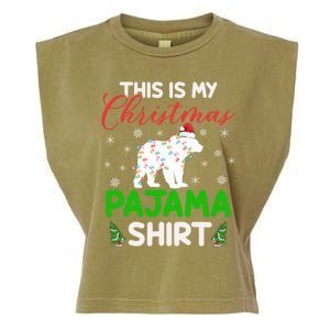 This Is My Polar Bear Christmas Pajamas Polar Bear Xmas Gift Garment-Dyed Women's Muscle Tee