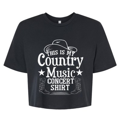 This Is My Country Music Concert Bella+Canvas Jersey Crop Tee