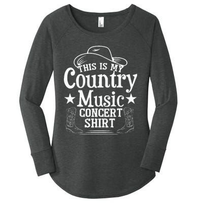 This Is My Country Music Concert Women's Perfect Tri Tunic Long Sleeve Shirt