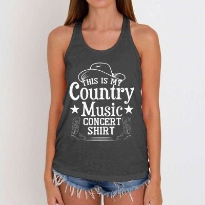 This Is My Country Music Concert Women's Knotted Racerback Tank