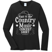 This Is My Country Music Concert Ladies Long Sleeve Shirt